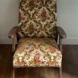 Vintage armchair floral fabric