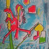 Roberto matta: surrealist creature - original lithograph