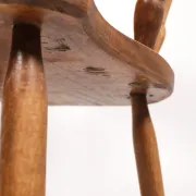 Brutalist oak fireside chair – wabi sabi armchair