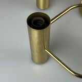 60s 70s 9-bulb ceiling lamp from Leola Leuchten Germany in brass