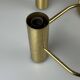60s 70s 9-bulb ceiling lamp from Leola Leuchten Germany in brass