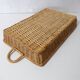 plateau en rotin vintage
