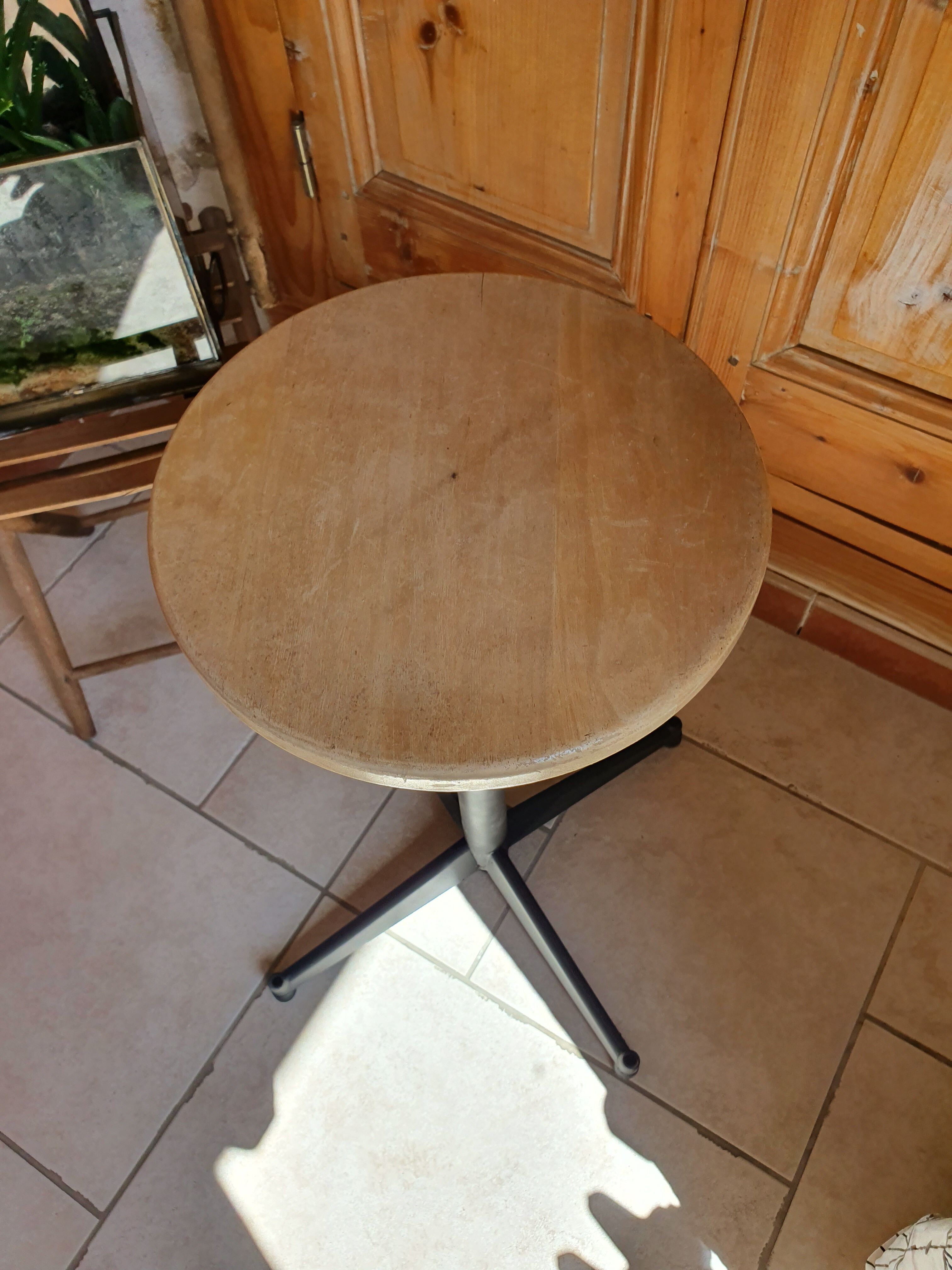 Vintage workshop stool