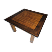 Table basse en bois massif et bambou Roche & Bobois