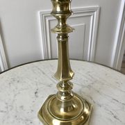 Candle holder / candlestick in golden brass 20s