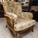 1960s Ercol Jubilee Armchair with Custom Upholstery