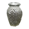 Vase à jacinthe en verre moulé