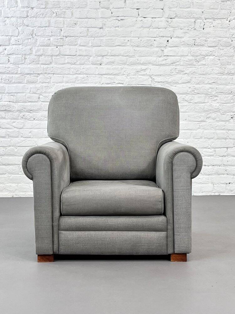 Fauteuil Gris en Tissu, 1990s