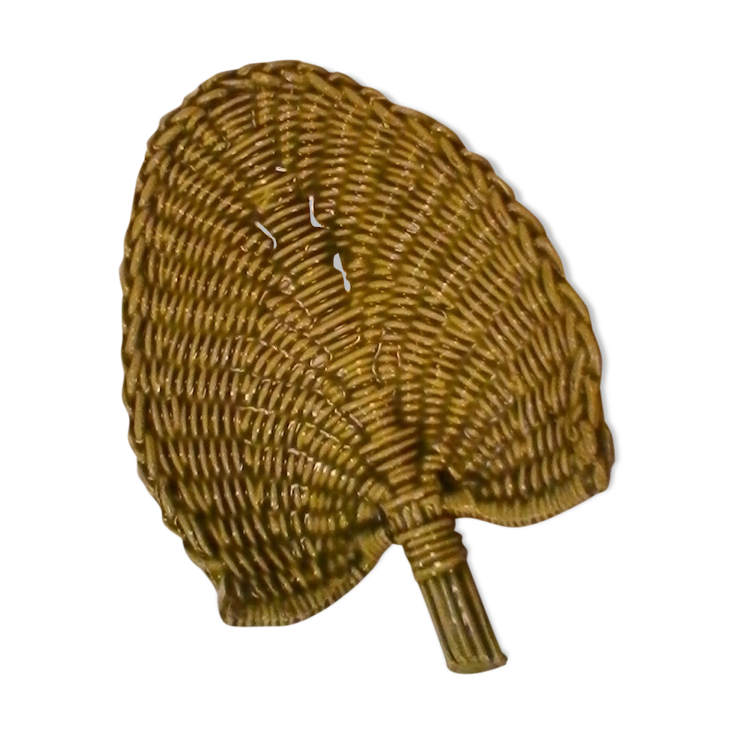 Vintage woven ceramic dish