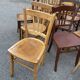 Set of 30 vintage bistro and restaurant chairs