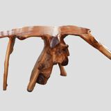 Handcrafted live-edge wooden table