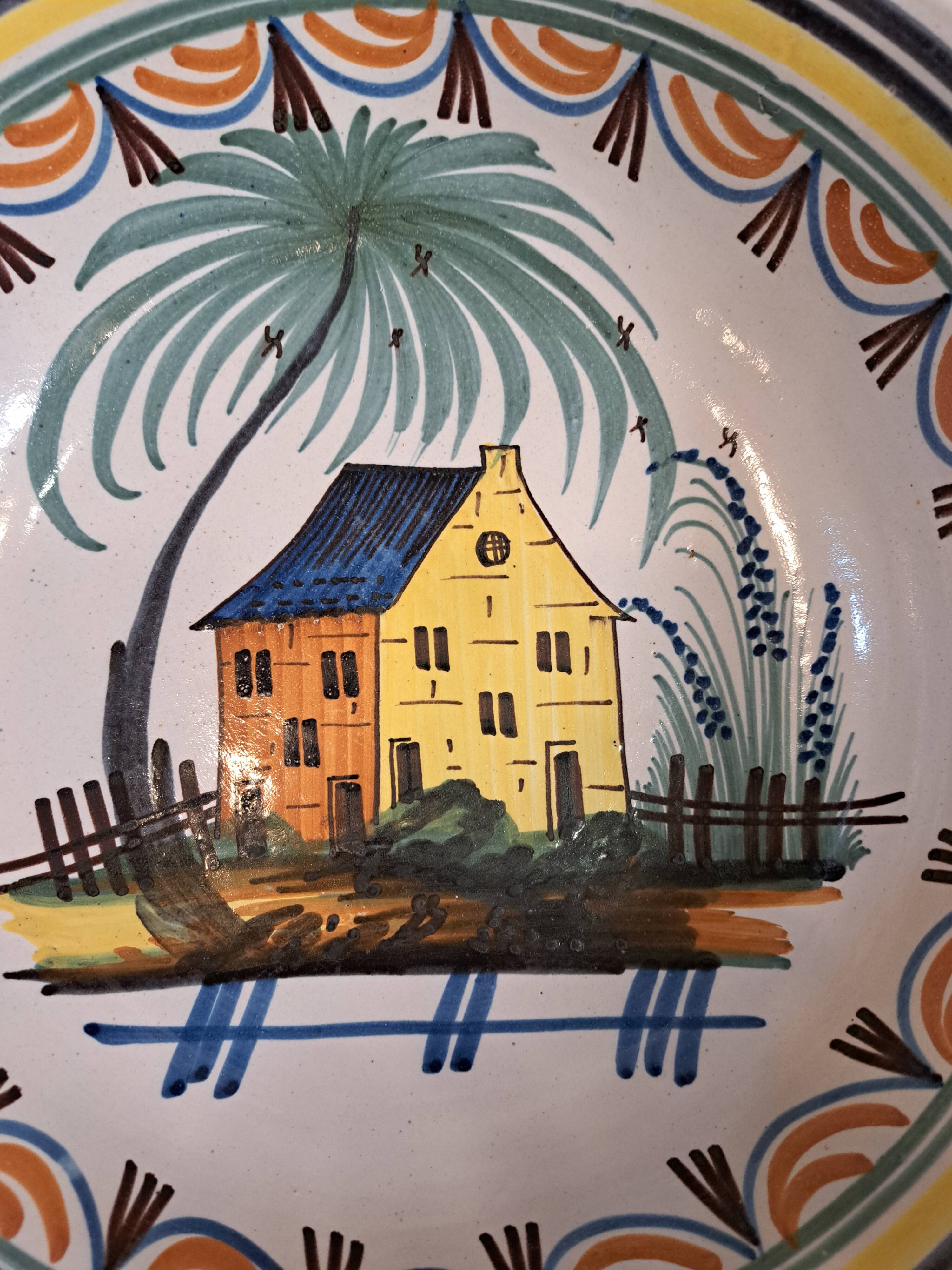 Nevers earthenware salad bowl