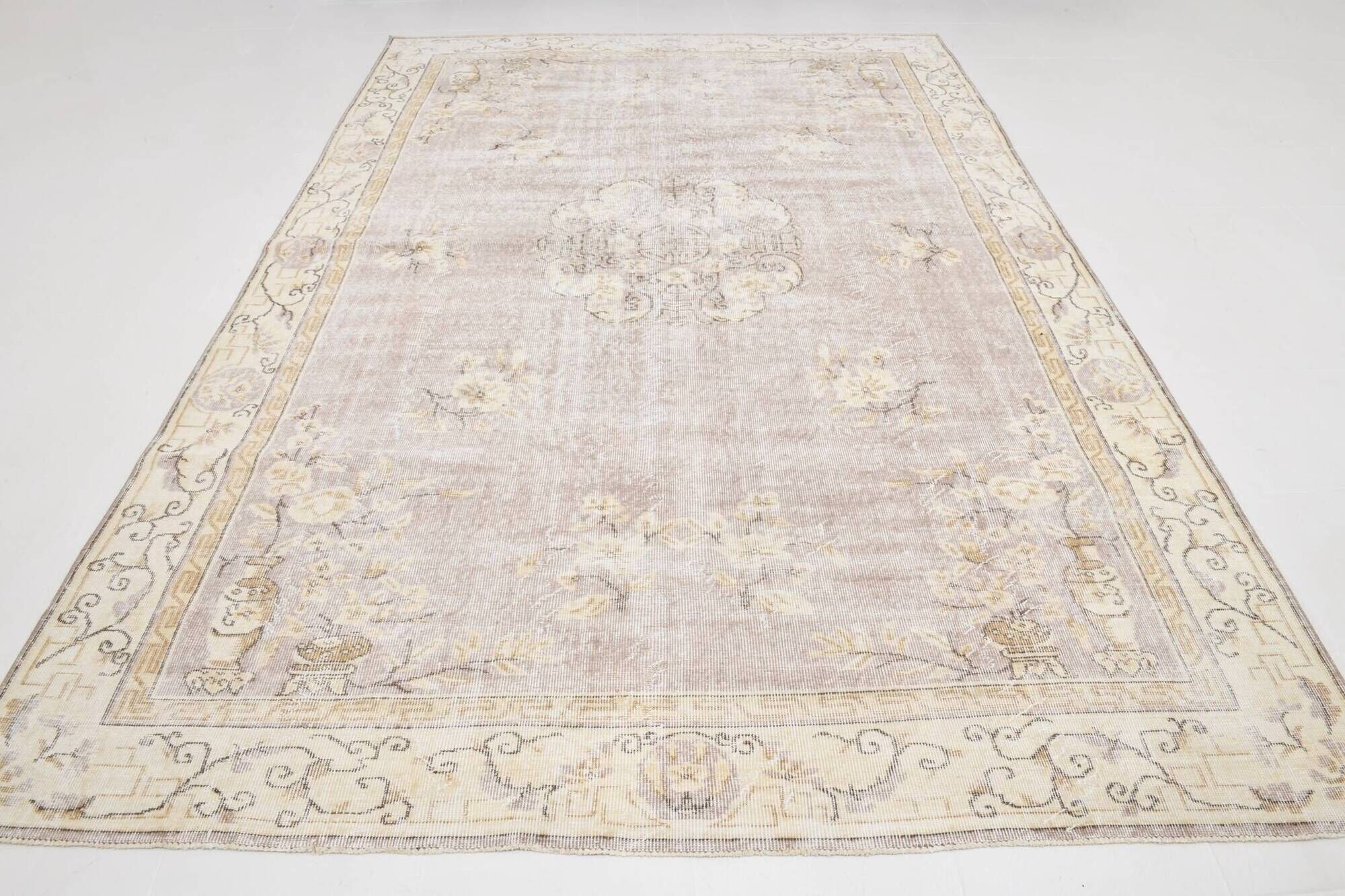 8x11 Turkish Sand Beige & Cream Persian Rug, Rugs For Bedroom Carpet