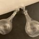 Pair of ancient decanters made of Baccarat crystal, Greek friezes