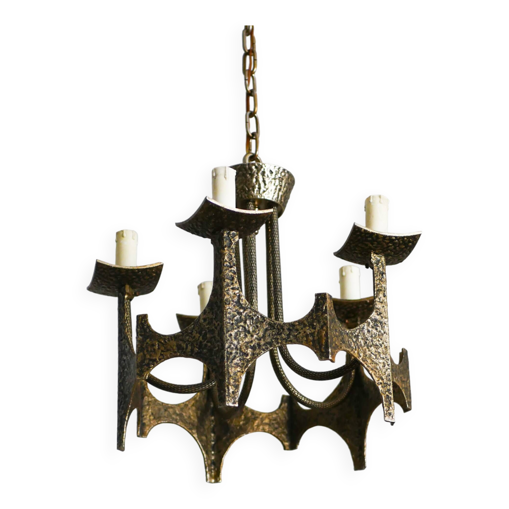 Plafonnier Brutalits de 1970 Production Italienne