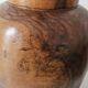 Decorative vase turned from solid olive wood – vintage