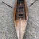 Old flat-bottomed mahogany canoe "Lake Enghien" 1930s/40s