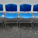 Set of 4 conference chairs by Max Stacker for Steelcase