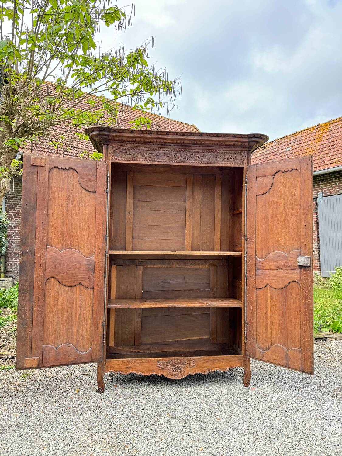 Norman Oak Wardrobe XVIII Eme Century