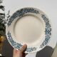 Set of 8 flat plates iron earth model Longchamp Alésia