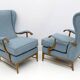 Pair of Paolo Buffa Mid-Century Modern Italian Bouclè Armchairs by Framar