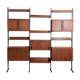 Modular storage cabinet and bookcase. Italy, 60s
