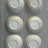 Lot 6 hollow plates Gien