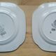 Pair of plates Flowers Saint Amand