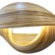 Luminaire design en bambou moyen format