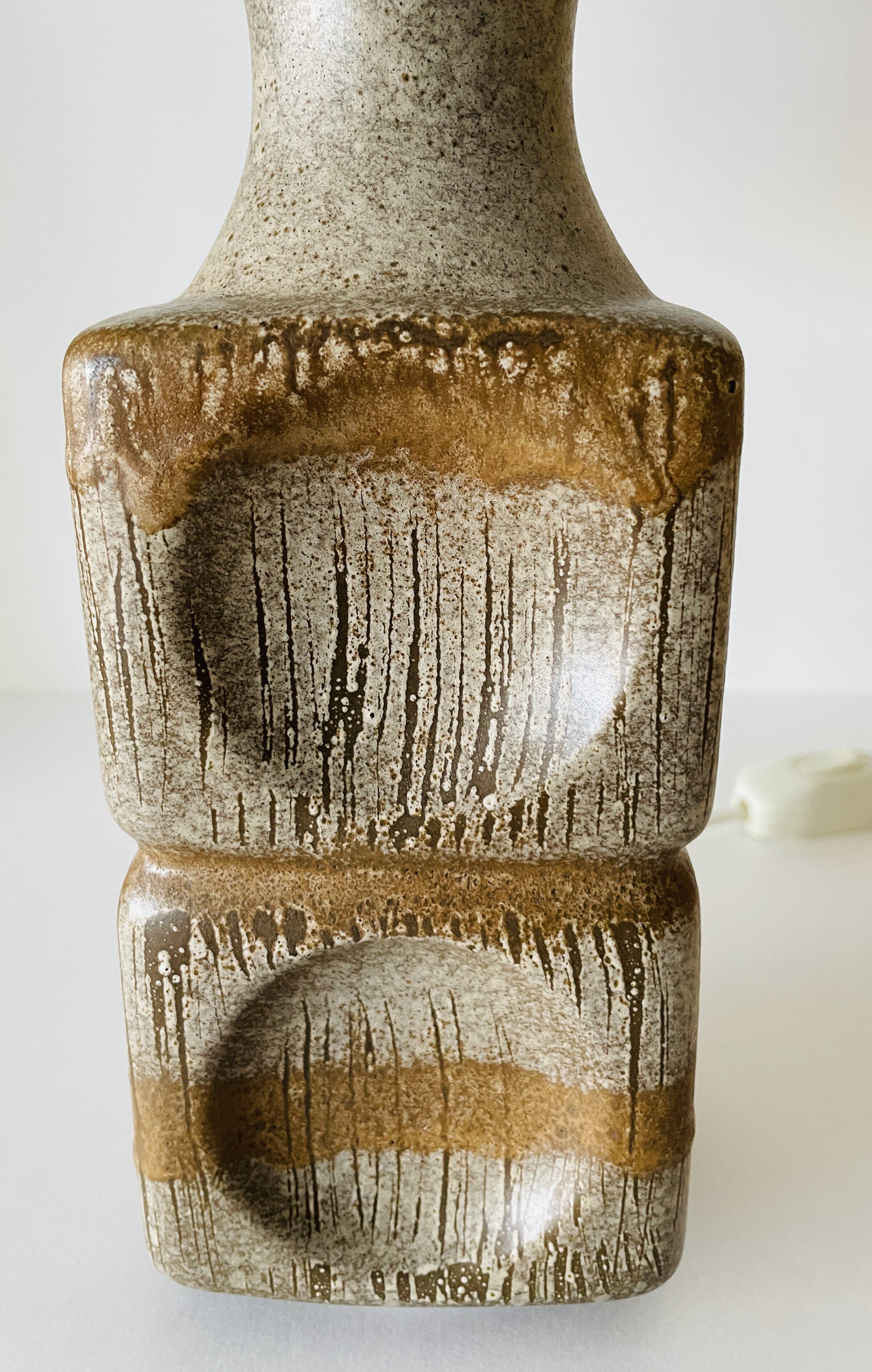 Danish glazed ceramic lamp, 1960