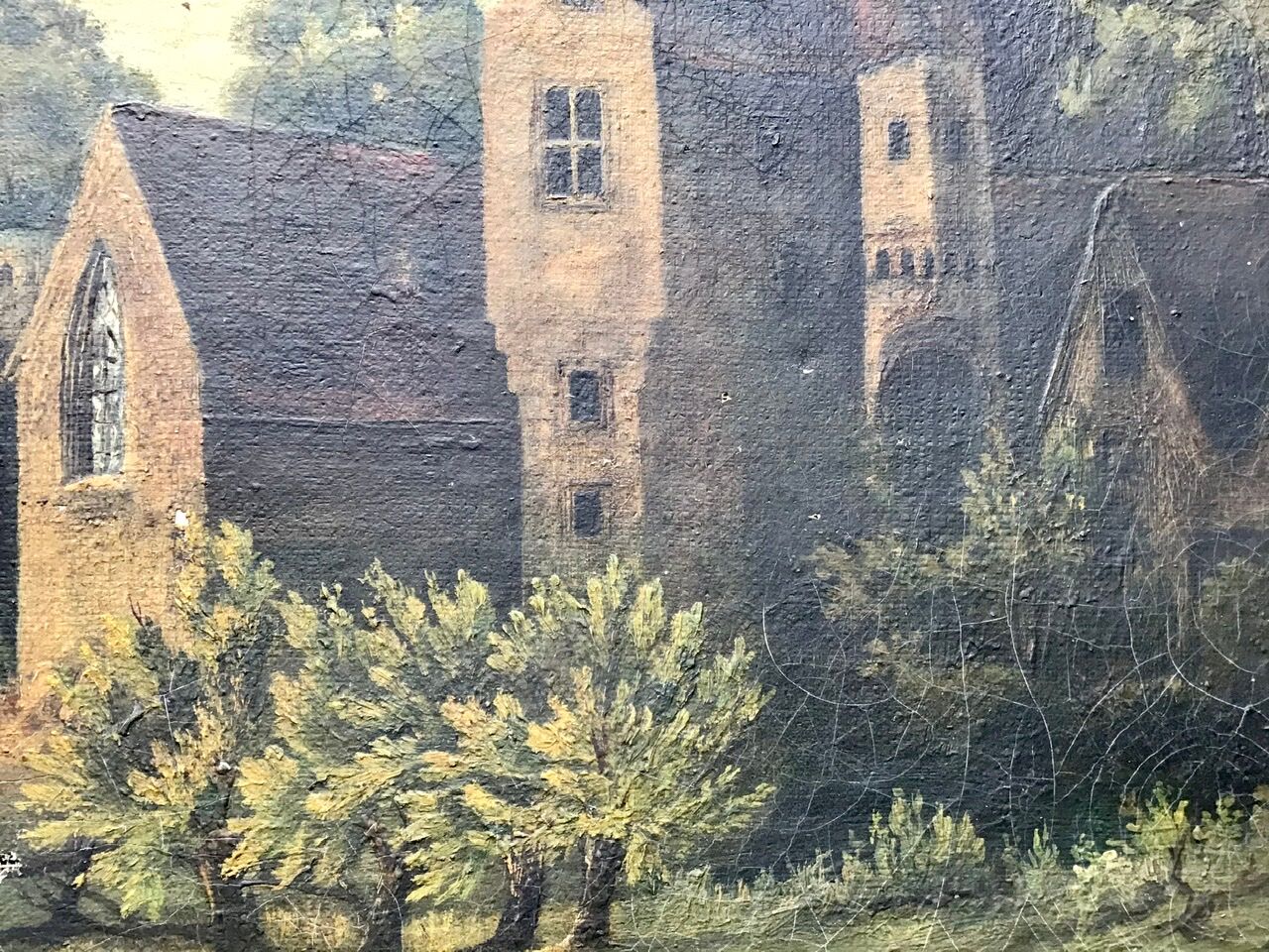 Landscape, oil on canvas, 19th Century