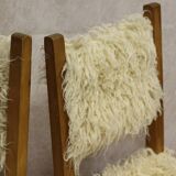 pair of fur chairs for chalet