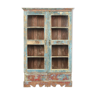 2 drawer patinated wooden window