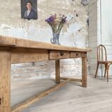 Solid oak farm table