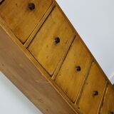 Antique dutch ochre drawer cabinet, early 20th century