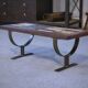 Ceramic and fir coffee table, 1960s
