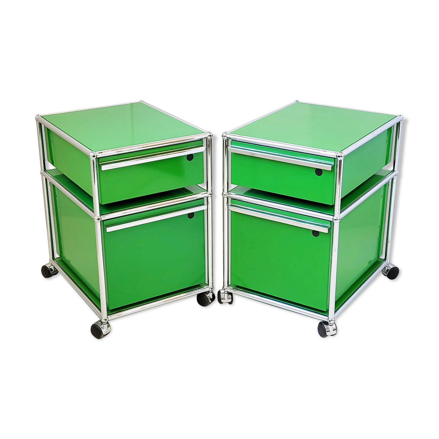 Paire de caissons USM Haller vinatge 1970