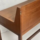 Scandinavian desk with extendable system in teak, 1960.