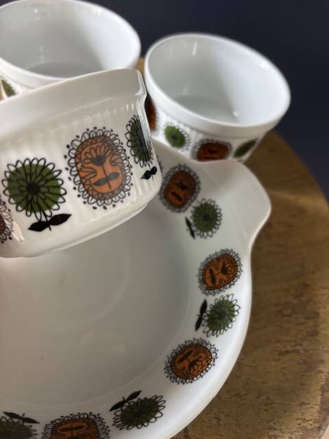 Vintage Sarreguemines Service - Fired Porcelain