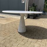 Angelo Mangiarotti M1 eettafel Skipper Carrara marmer 130cm