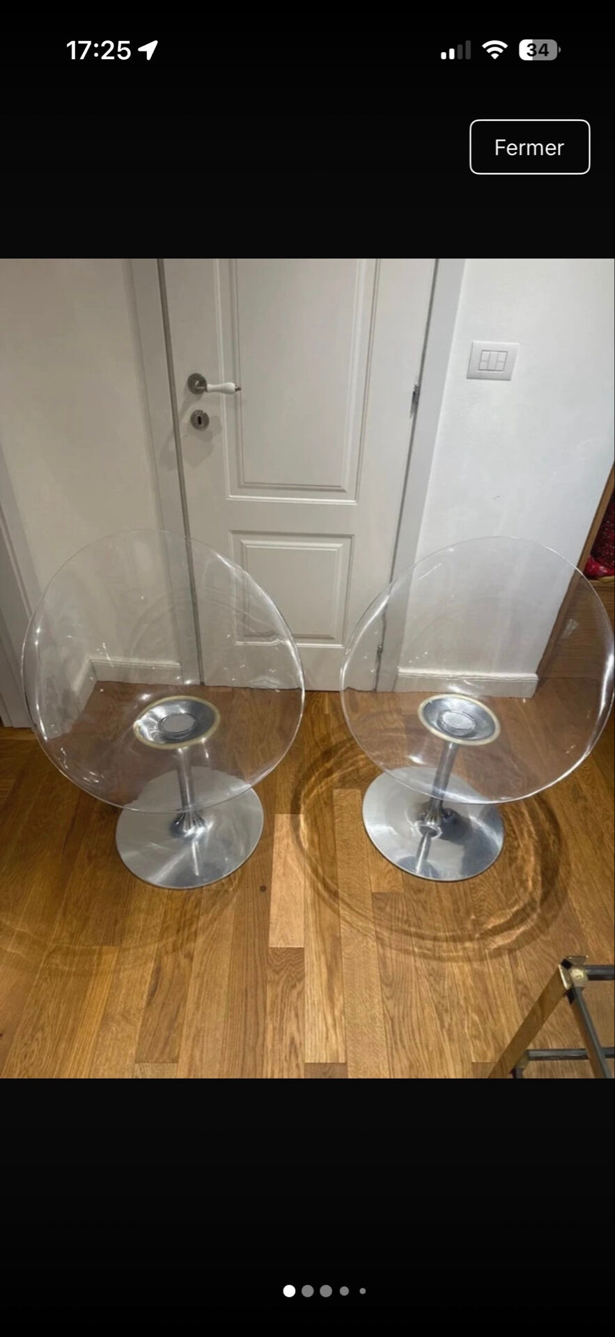 Paire de fauteuils pivotants Ero/S/ de Kartell, dessinés par Philippe Starck