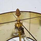 PAIR OF GILDED METAL LAMPS  70'