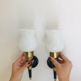 Pair of so-called flambeaux or torch sconces