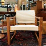 Vintage armchair by Karin Mobring from the 70s, new fabric and straps