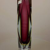 Vase Sommerso Flavio Poli en verre de Murano, Italie 1970