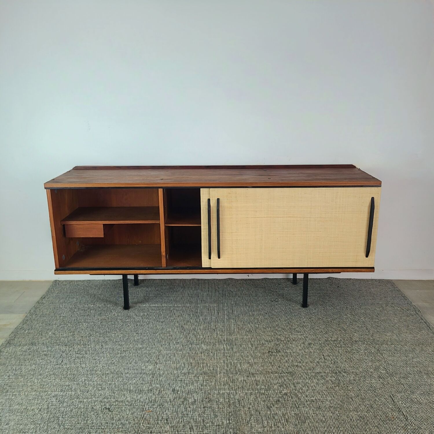 1960s Scandinavian vintage teak modernist sideboard