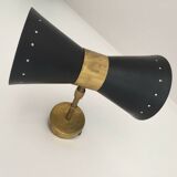 Pair of Italian diabolo wall lights, 1950s