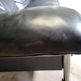 Pierluigi Cerri sofa model Pause signed Poltrona Frau in Black leather Design