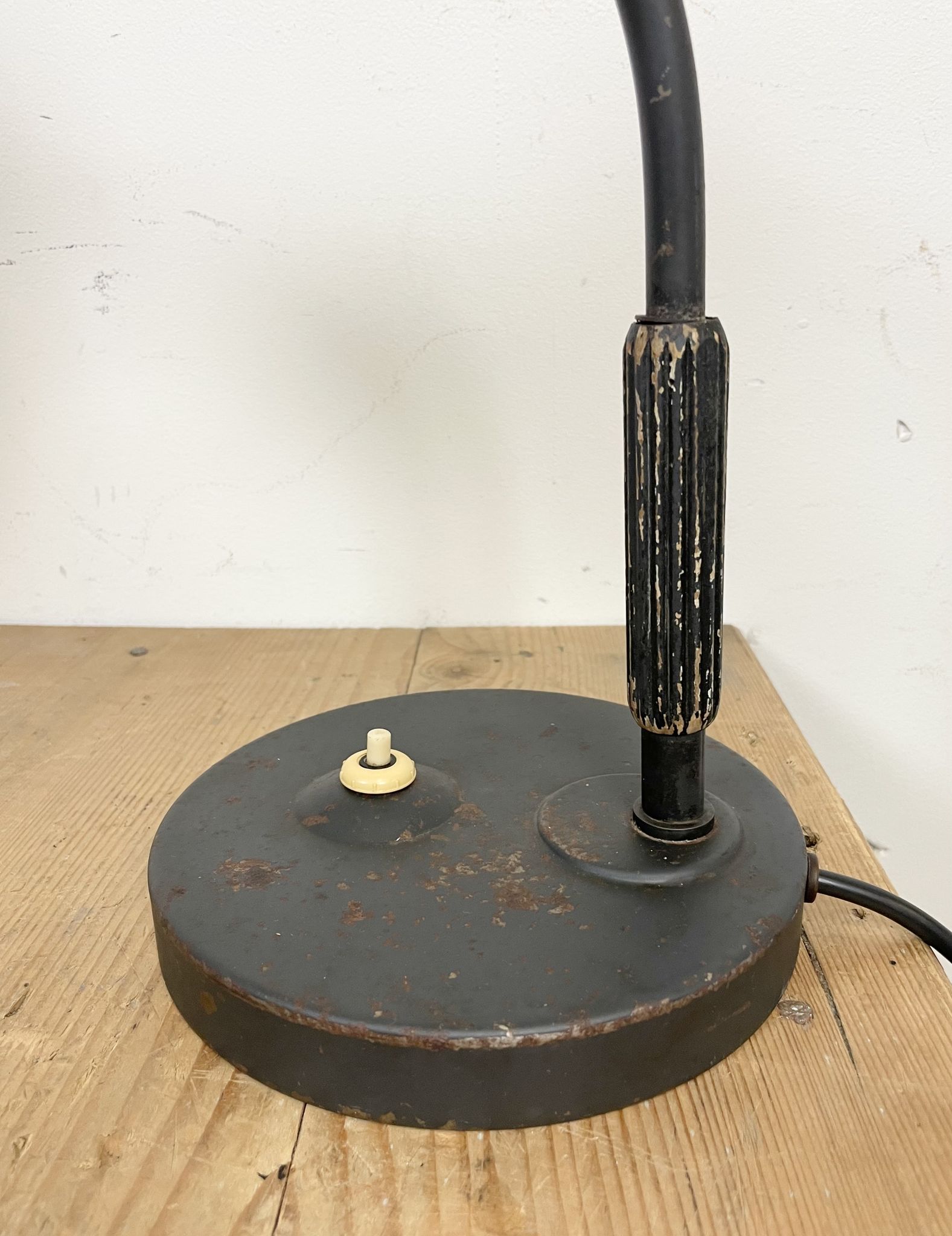 Lampe de table industrielle noire de Siemens, années 1930