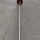 Art Deco floor lamp in burgundy with a golden dome, France